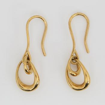 ÖRHÄNGEN, ett par, 18K guld, modell 1433, Georg Jensen, Danmark, troligen andra hälft 1900-tals.