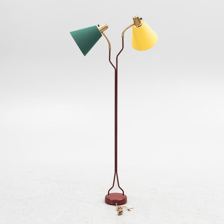 A painted floor lamp from Eskilstuna Elektrofabrik, second part of the 20th century.