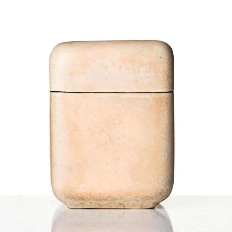 Hans Hedberg, a faience lidded jar, Biot, France.
