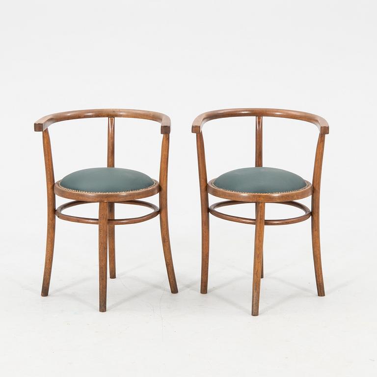 Pair of Thonet armchairs, first half of the 20th century.