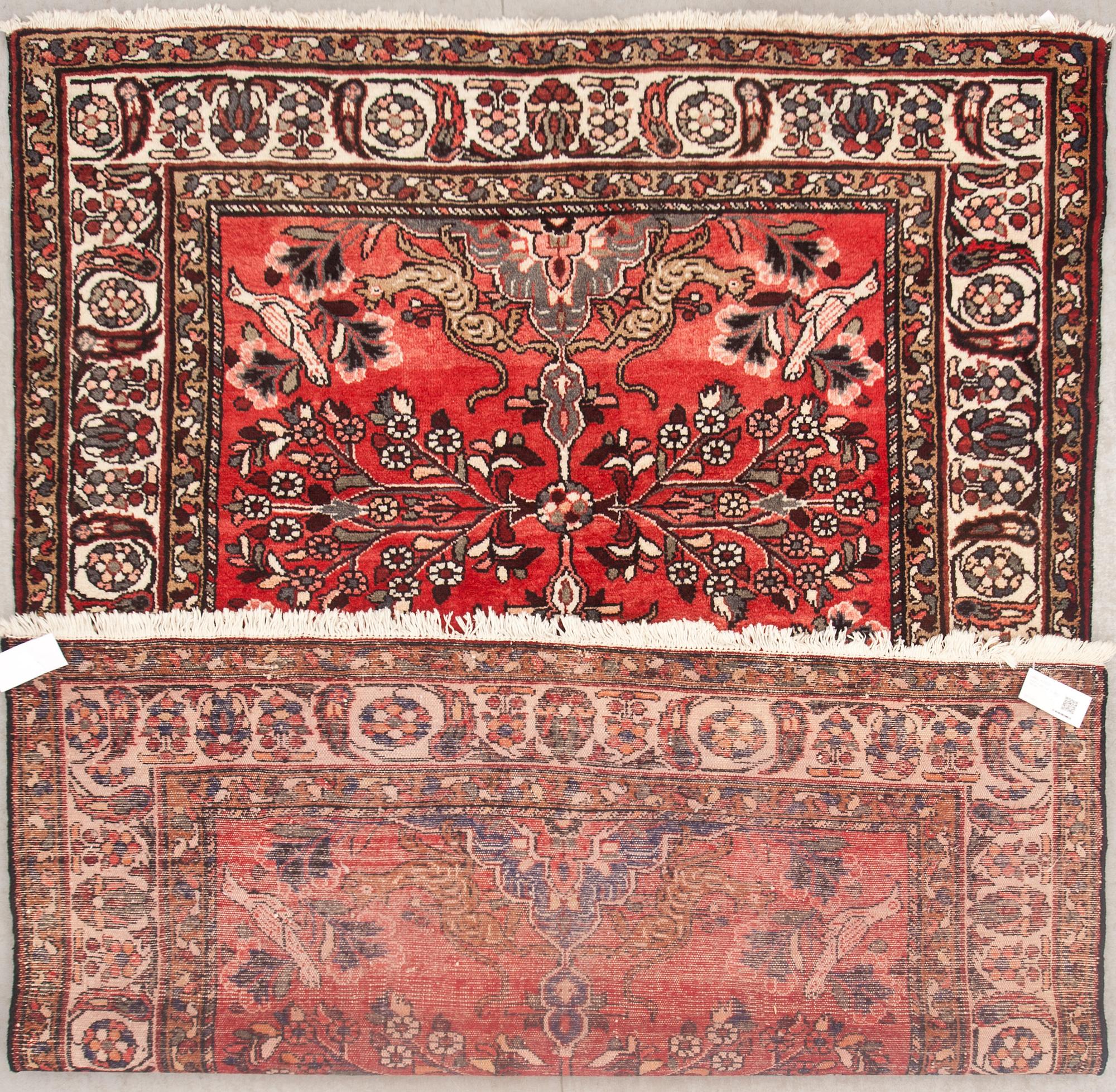 MATTA, old, Iran. Figural. Ca 220 X 158 cm.