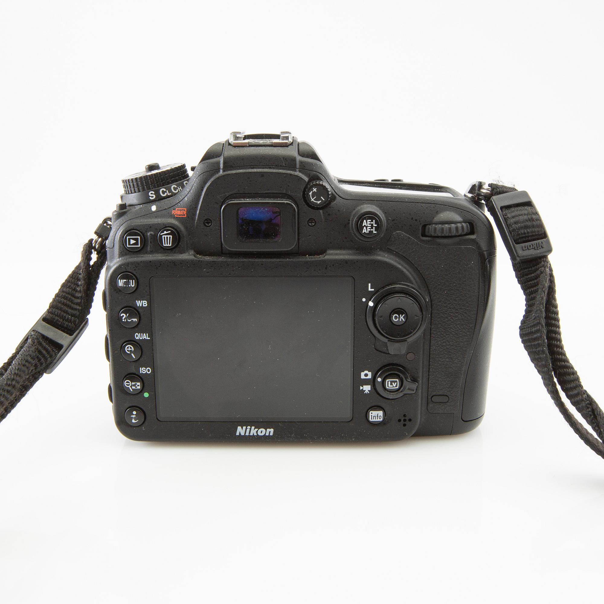 Camera Nikon D7200 along with 5 lenses and a bag.