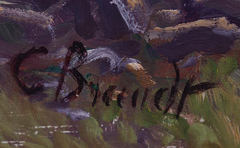 CARL BRANDT, olja på duk, signerad.