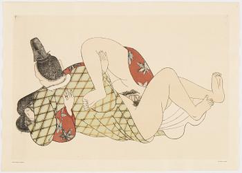 Mapp av Francois Poncetton, Les Erotiques Japonais, Paris, Editions du Siecle, 121 Bouleard Saint-Michel. MCMXXV.