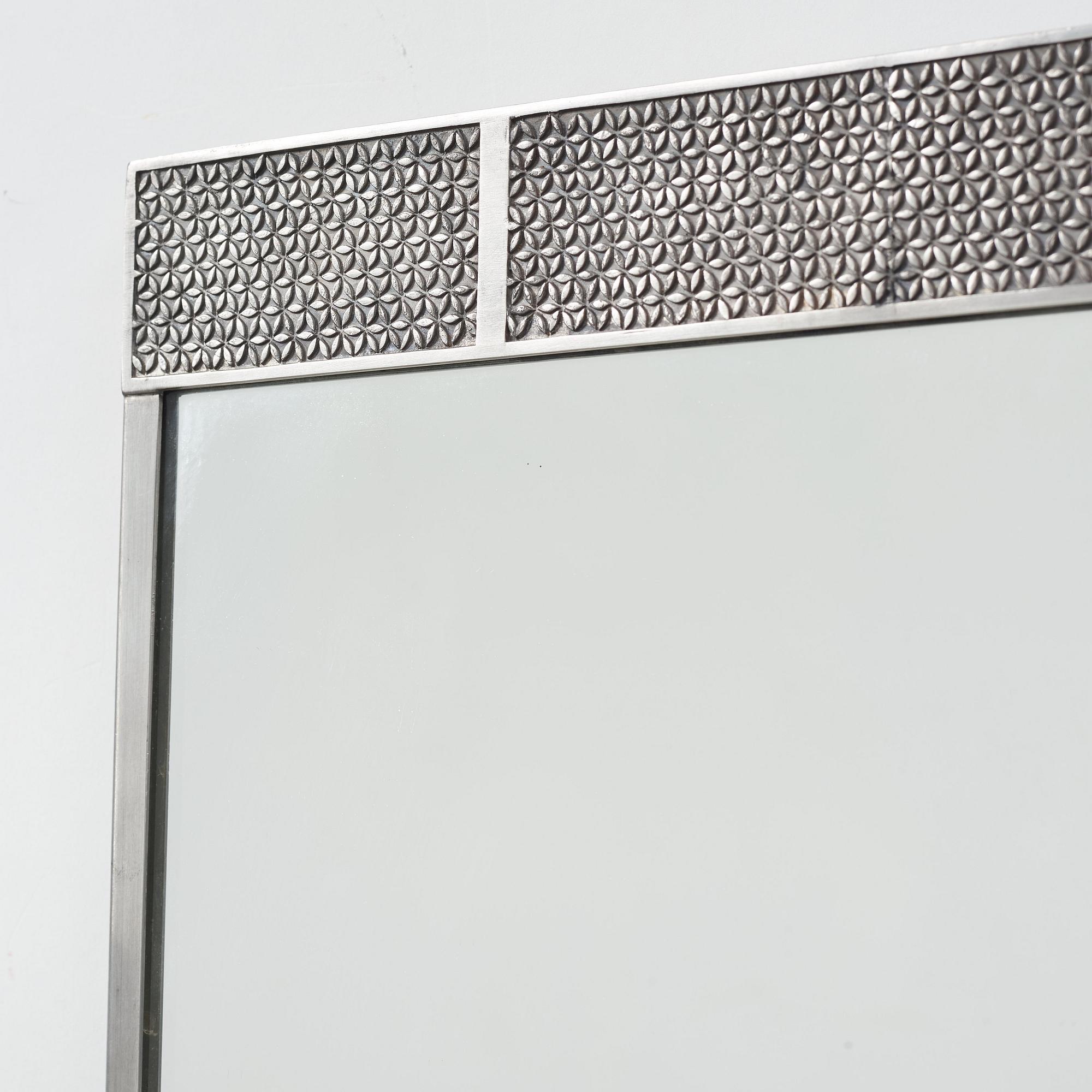 Firma Svenskt Tenn, a pewter framed mirror, Stockholm 1932.