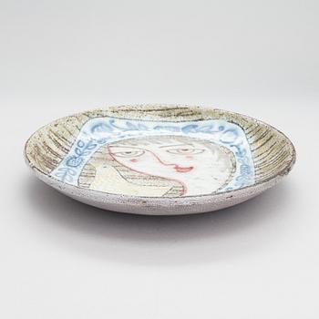 Mari Simmulson, a ceramic dish,  signed Mari S. Upsala Ekeby.