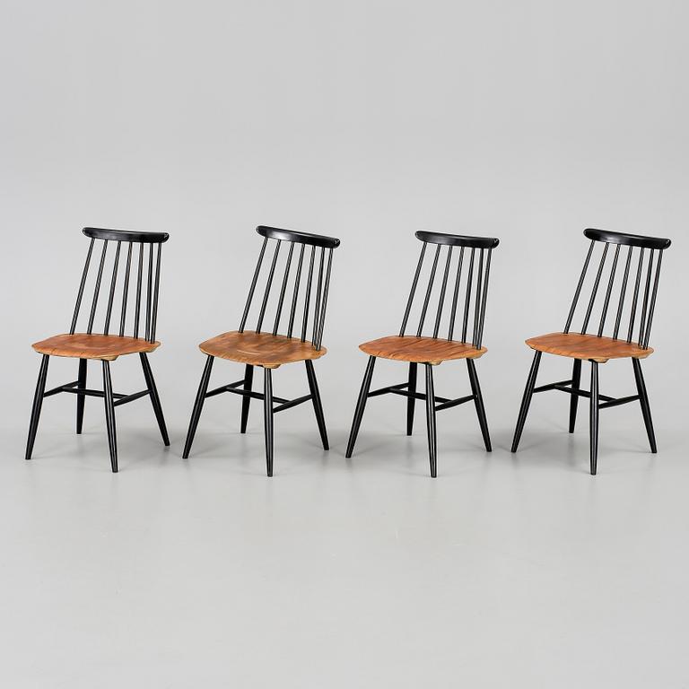 STOLAR, 4 st, "Fanett", Ilmari Tapiovaara, Edsbyverken, formgiven 1955.
