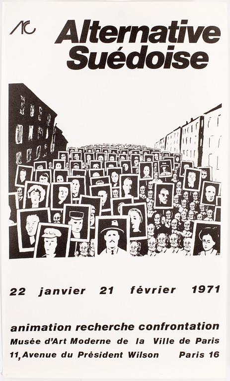UTSTÄLLNINGSAFFISCHER, 7 st, 1960/70-tal.