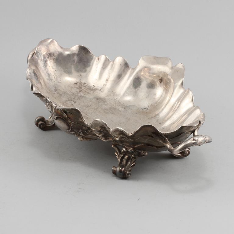 SKÅL, nysilver, rokokostil, 1800-talets andra hälft.