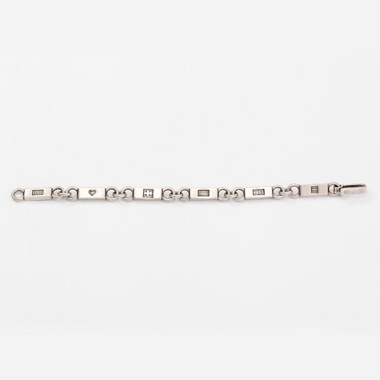 Bertel Gardberg, A sterling silver bracelet. Tammisaari 1985.