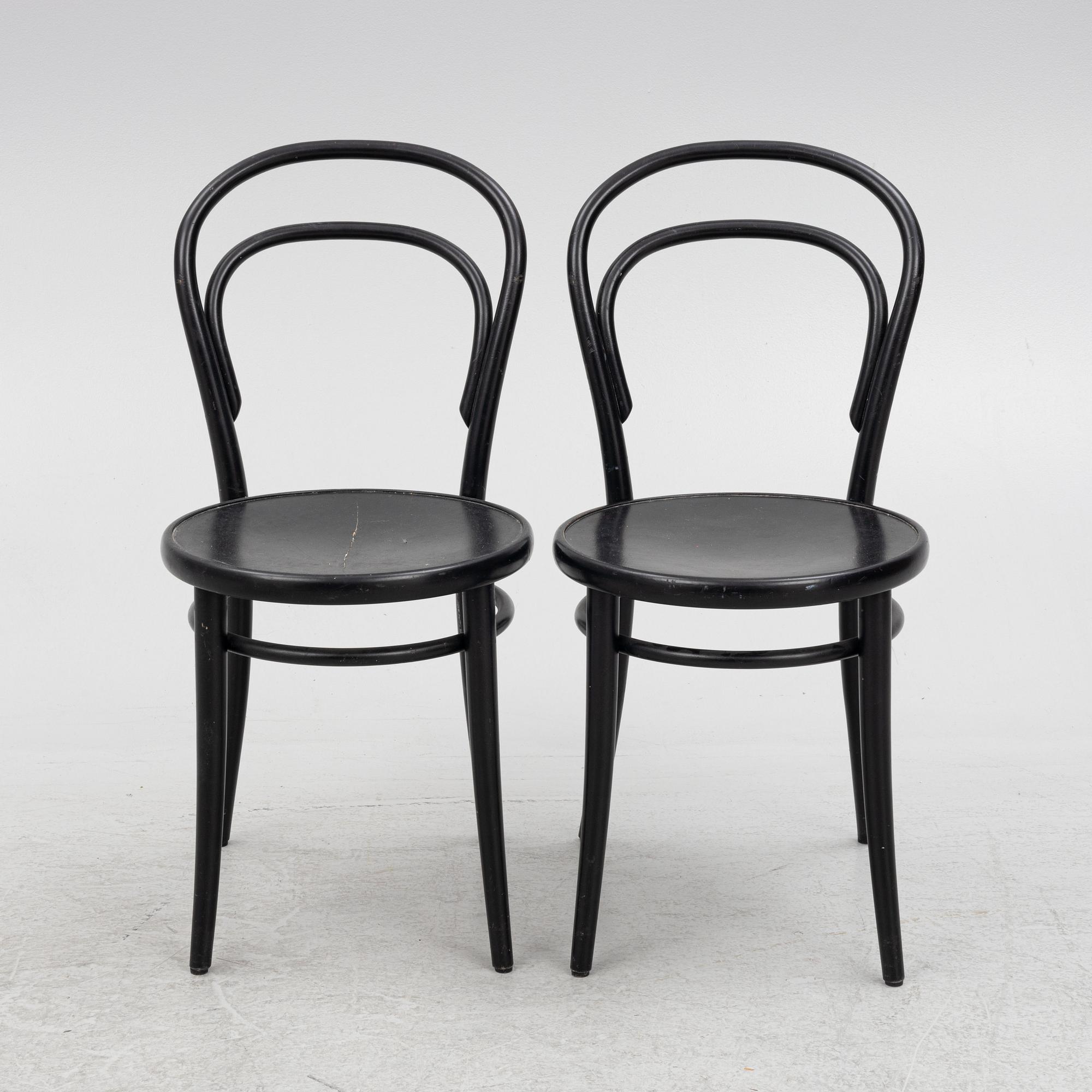 Michael Thonet, stolar, 4 st, "No 14", Ton.