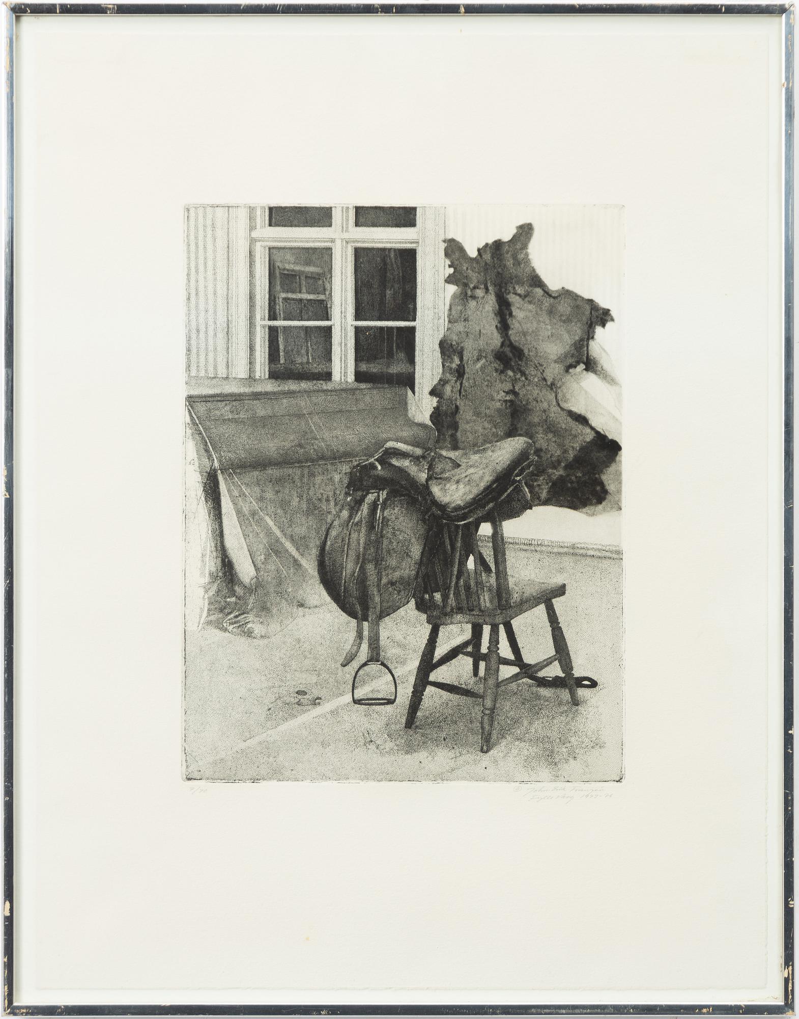 John-E Franzén, "Interiör med sadel".