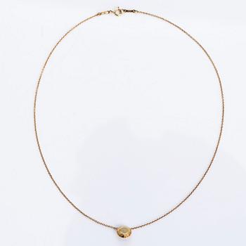 Tiffany & Co, Elsa Peretti, an 18K gold '2.00 ct Faceted pendant' necklace.