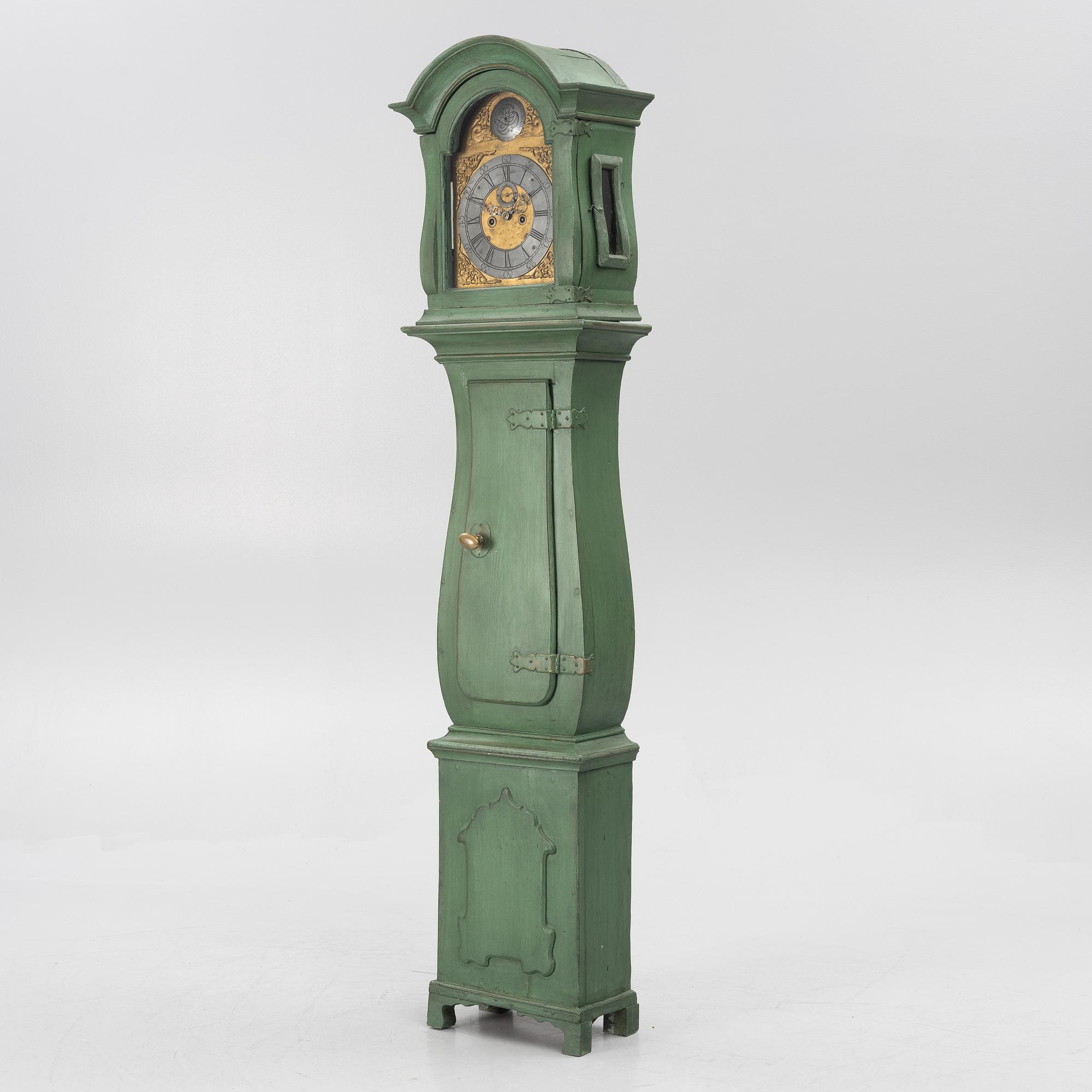 Grandfather clock, late Baroque, 18th century.