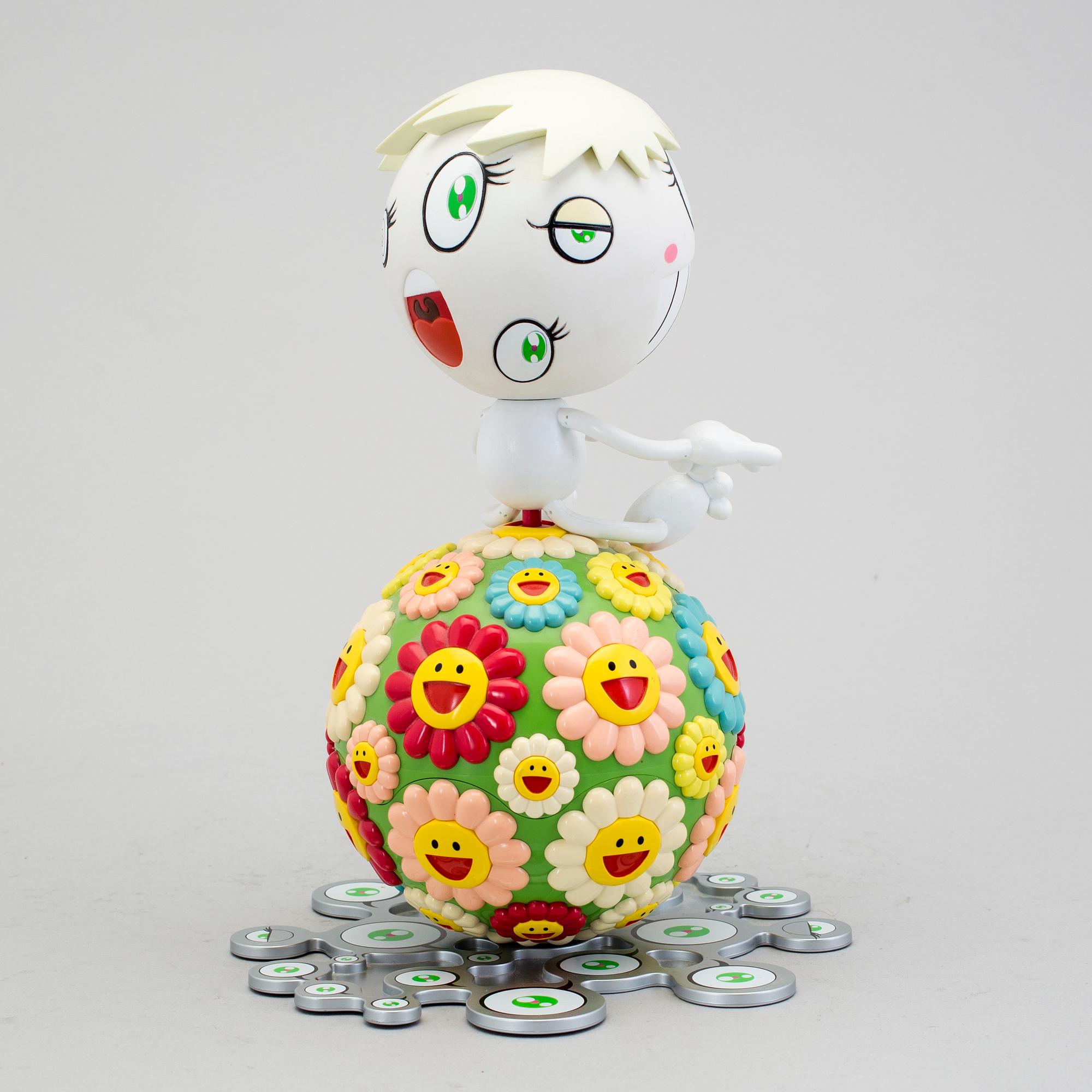 TAKASHI MURAKAMI, "Mister Wink, Cosmos Ball", 2000. Mixed media, polychrome plastic and minidisc.