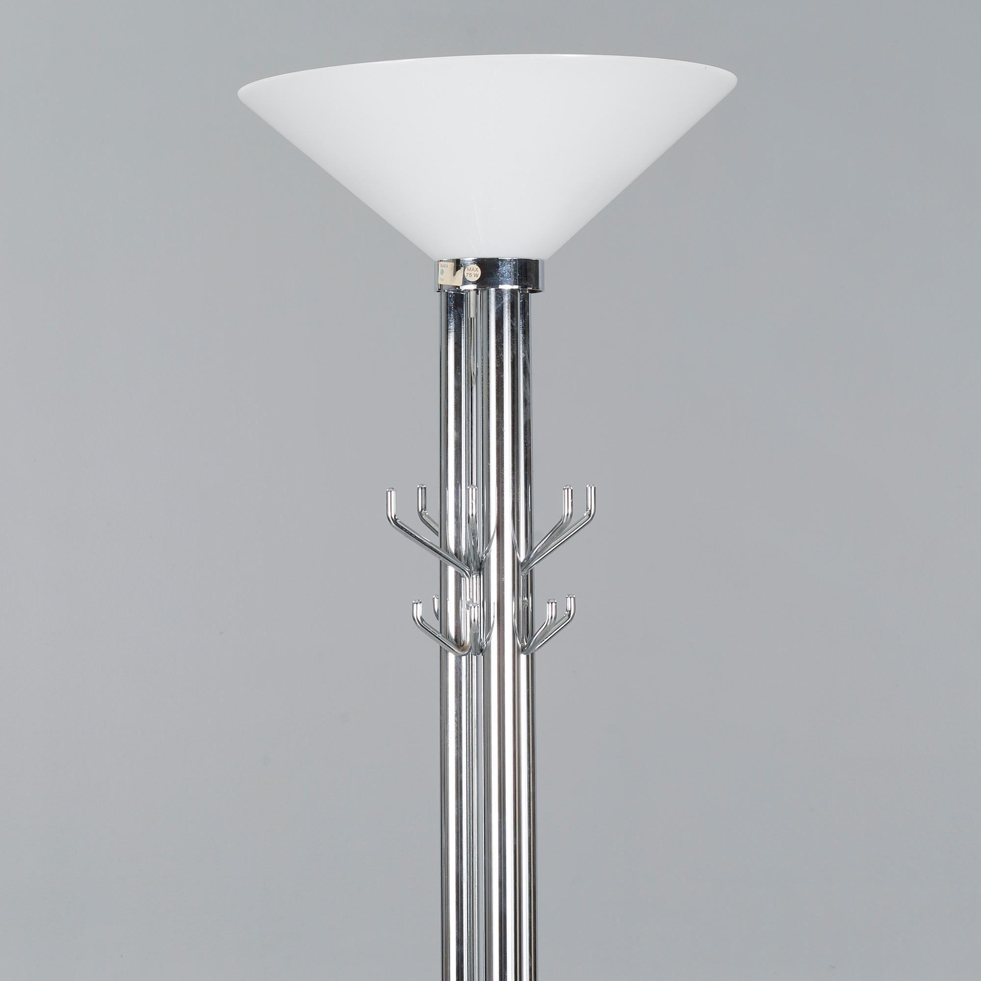 A floor lamp with coat hanger and umberella stand, by Nafa, late 20th century.