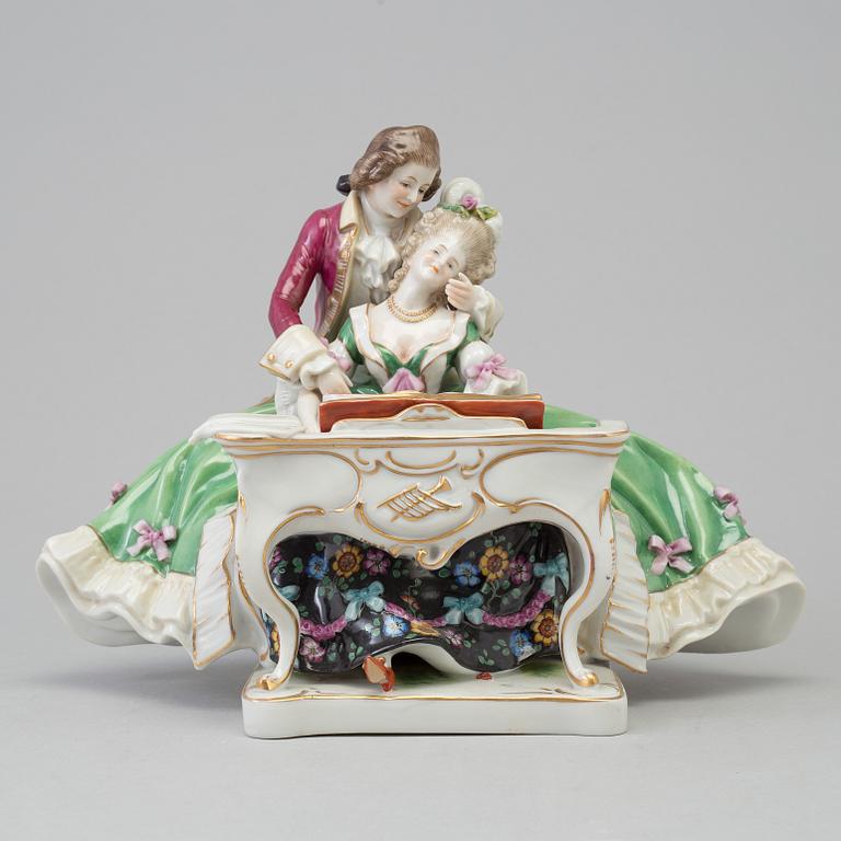 A Scheibe-Alsbach porcelain figure group, Germany, 1940s.