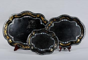 BRICKOR, 3 st, plåt, 1800-talets slut.