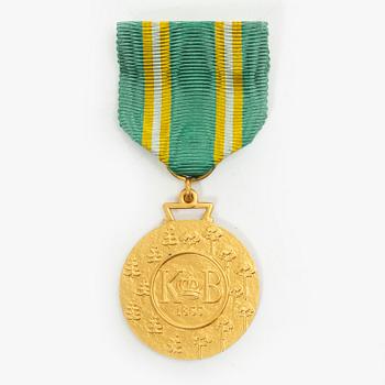 An 18K gold medal, Sporrong, Stockholm 1958.