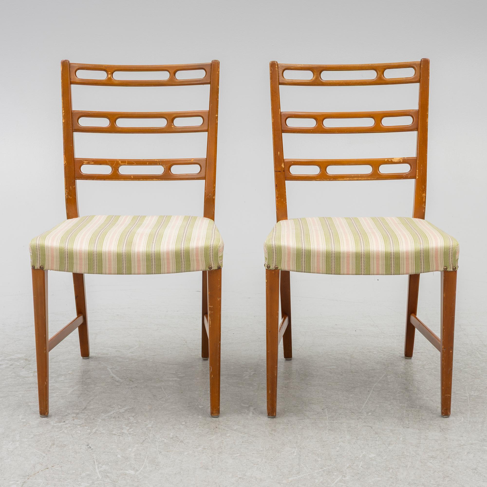 David Rosén, stolar, 6 st, "Futura", Nordiska Kompaniet, 1950-tal.