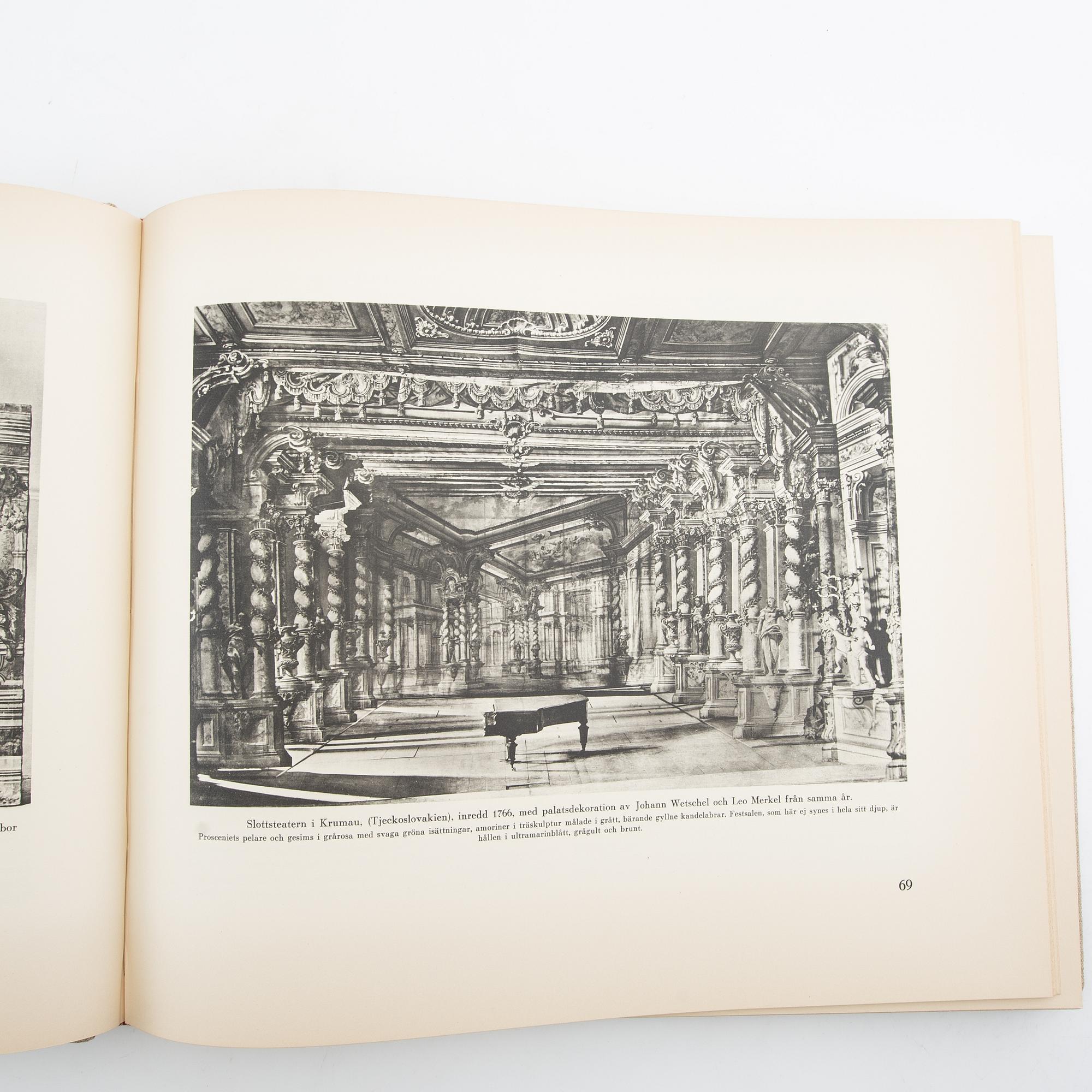 Book "The Castle Theatres at Drottningholm and Gripsholm" Agne Beijer Stockholm 1937 no. LXII/CCLV.