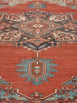 CARPET. Antique Heriz. 366,5 x 293 cm.