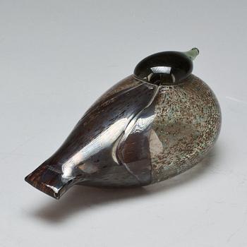 FÅGEL, glas, signerad Oiva Toikka, Nuutajärvi.