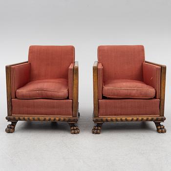Armchairs, a pair, Swedish Grace, 1920s/30s.