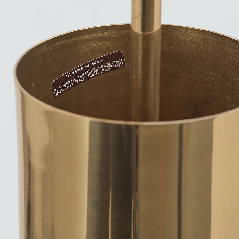 Hans-Agne Jakobsson, a brass and white lacquered "C 896/M" ceiling light, Markaryd, Sweden 1960's-70's.