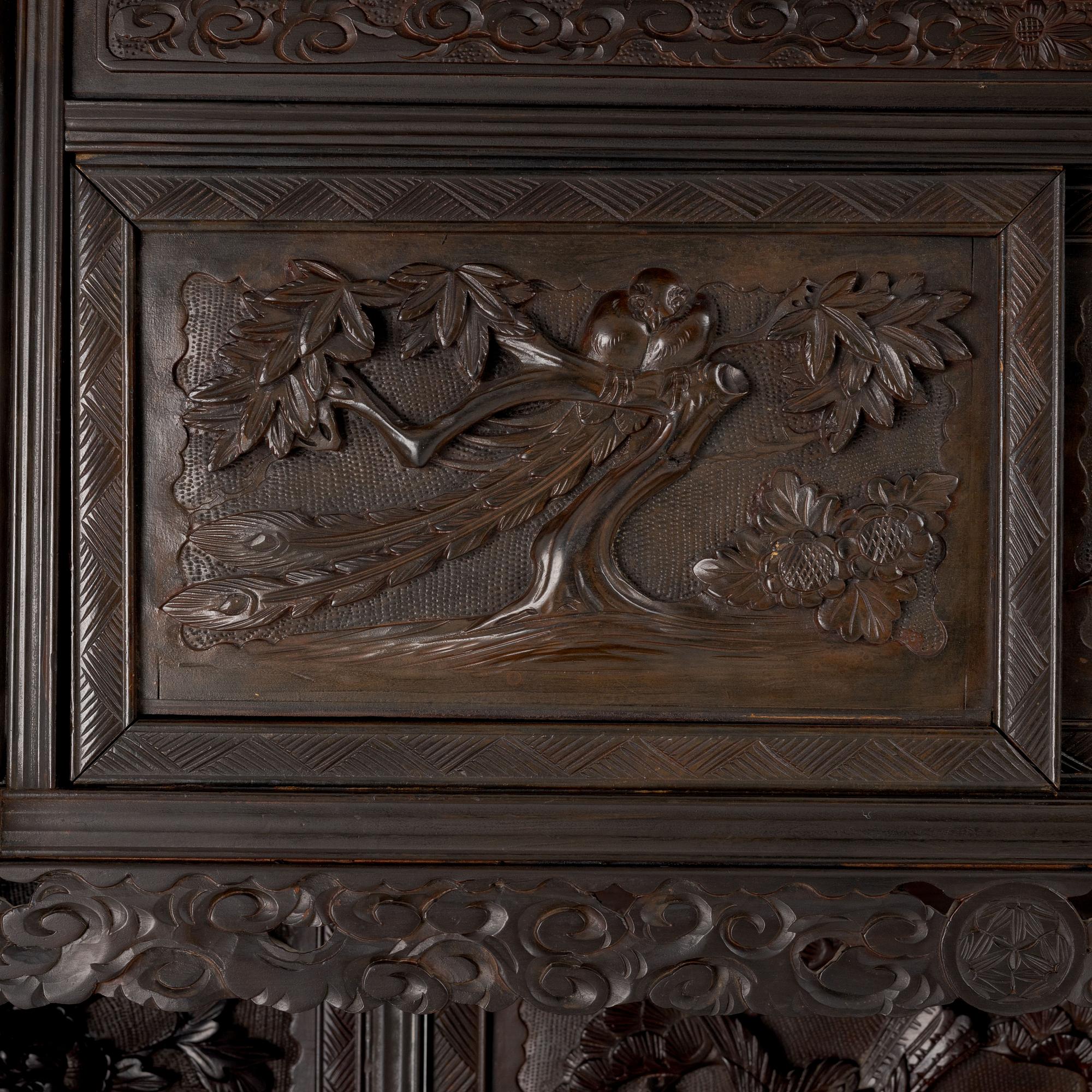 A Japanese wooden cabinet, first part of the 20th century.