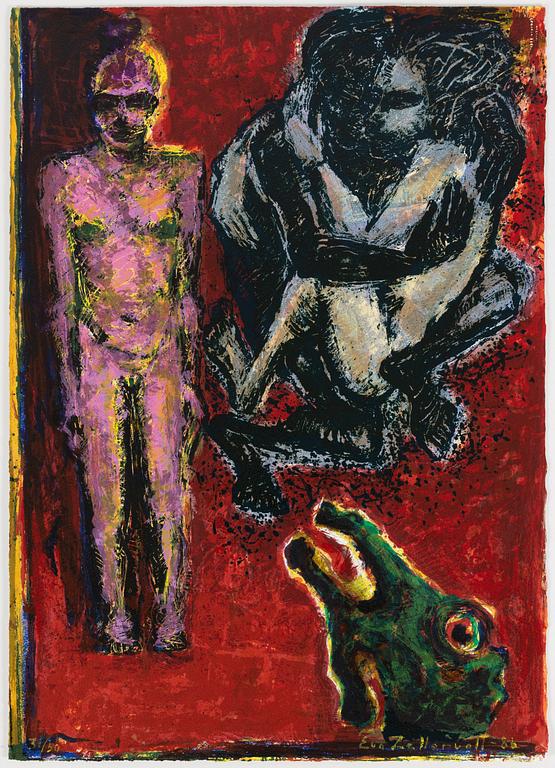 Eva Zettervall, complete portfolio with 4 screenprints in colours.
