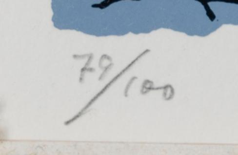 KIMMO KAIVANTO, färglitografi, signerad, daterad -80 och numrerad 79/100.