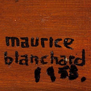 MAURICE BLANCHARD, olja på duk, signerad och daterad 1958.