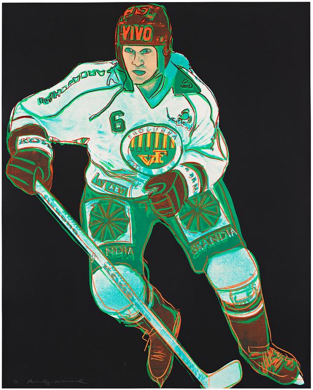 Andy Warhol, ”Frölunda Hockey Player”.