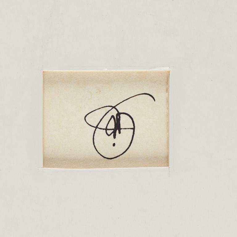 Ulf Rahmberg, mixed media on paper, dated dec XXII -83. On verso signed with monogram.