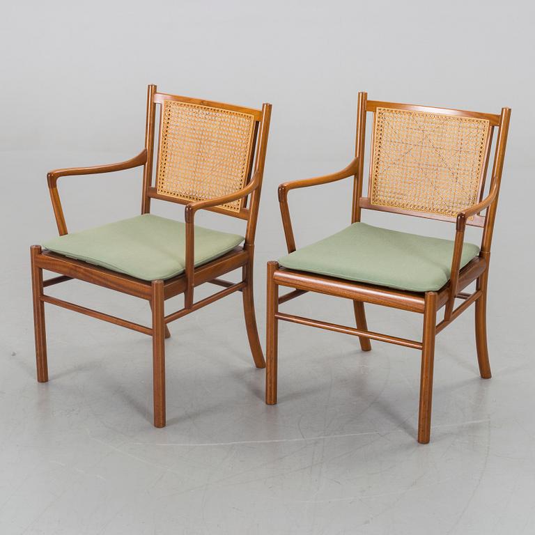 OLE WANSCHER,  a pair of armchairs "PJ 301" later part of the 20th century.