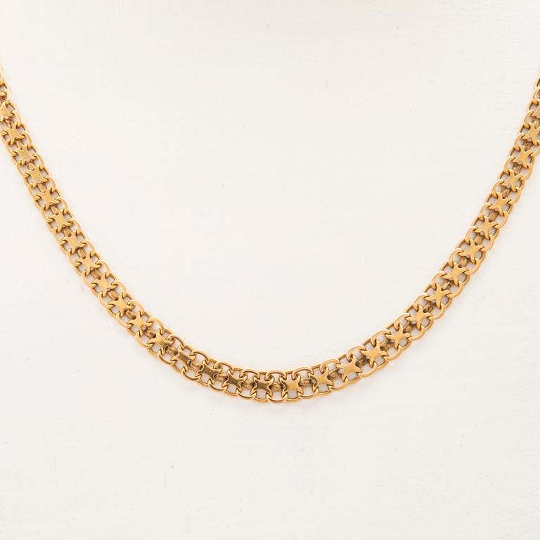 Halsband x-länk 18K guld.