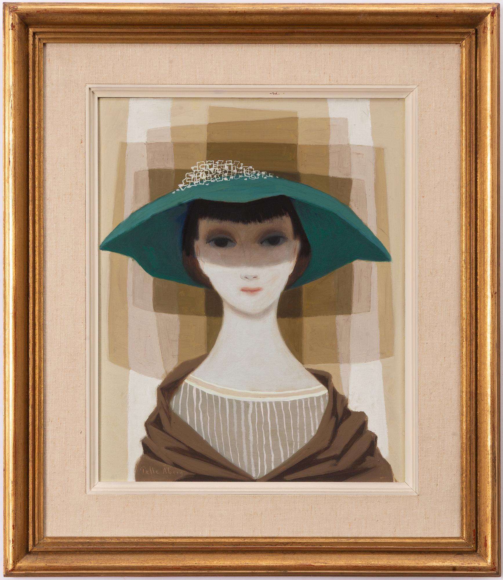 Pelle Åberg, Woman in a Green Hat.