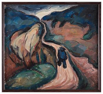 269. Agnes Cleve, Expressionist landscape.