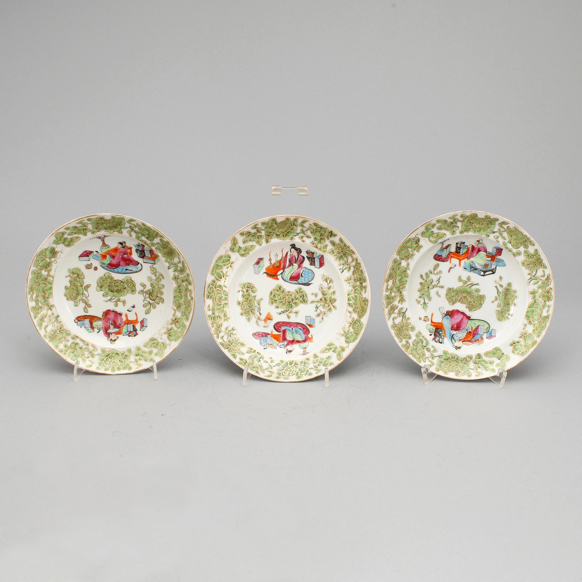 FAT SAMT SKÅLAR, 6 delar, bland annat, Kanton 1800-tal.