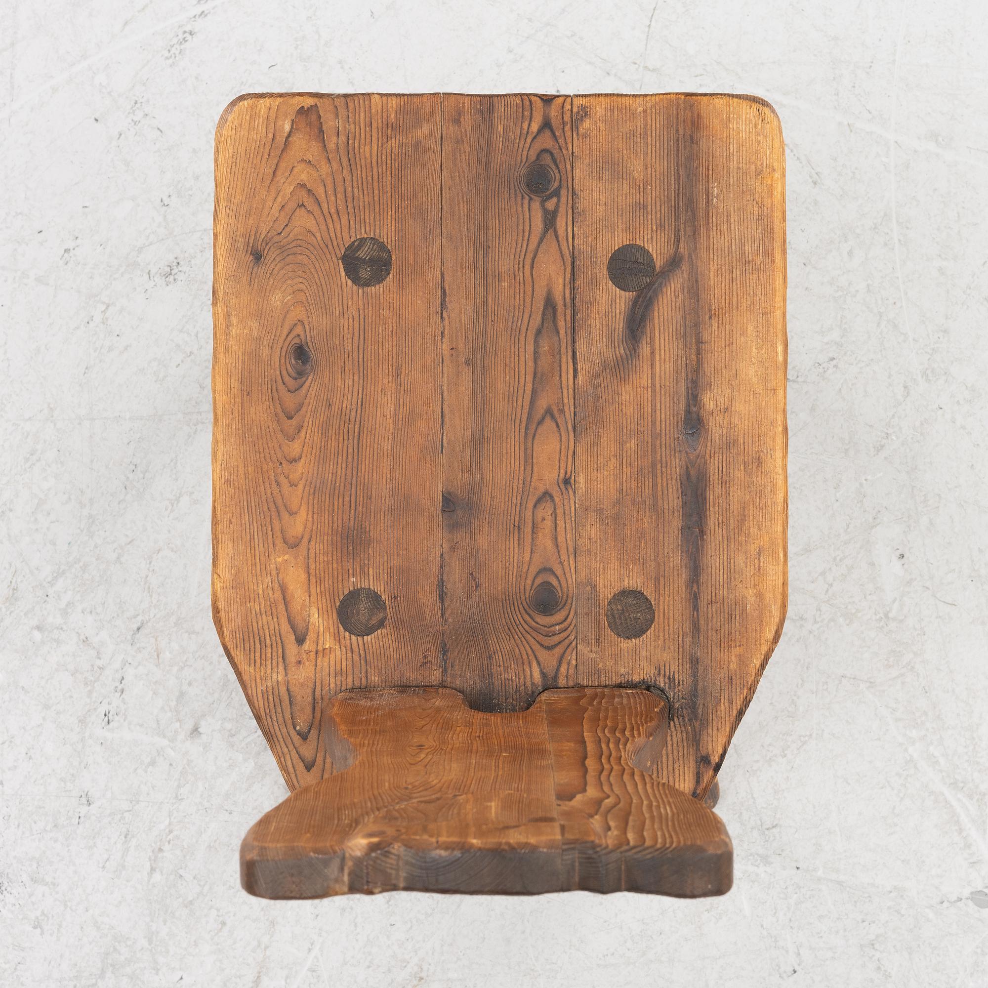 Dining group, 5 pieces, so-called sports cabin furniture, mid-20th century.