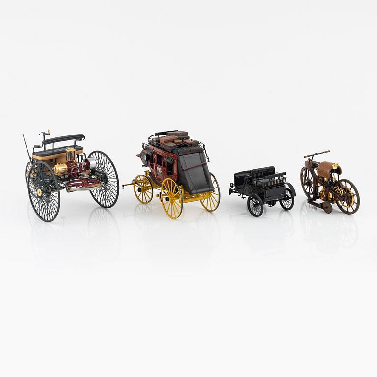 Eight Franklin Mint die cast car models.