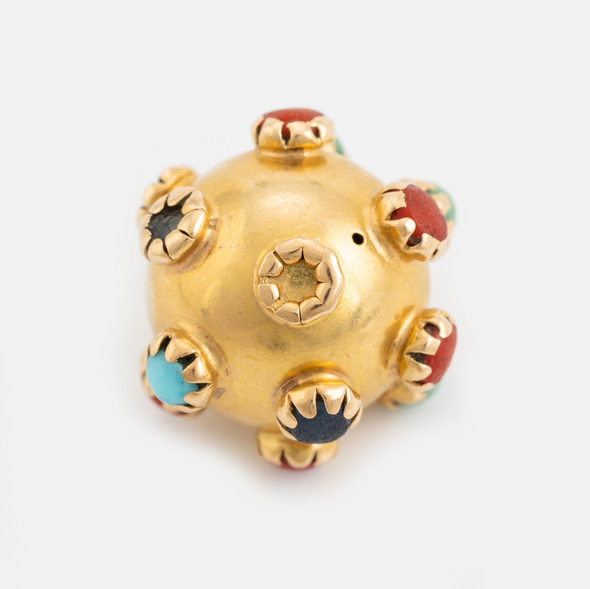 Berlock, 18K guld, sputnik.