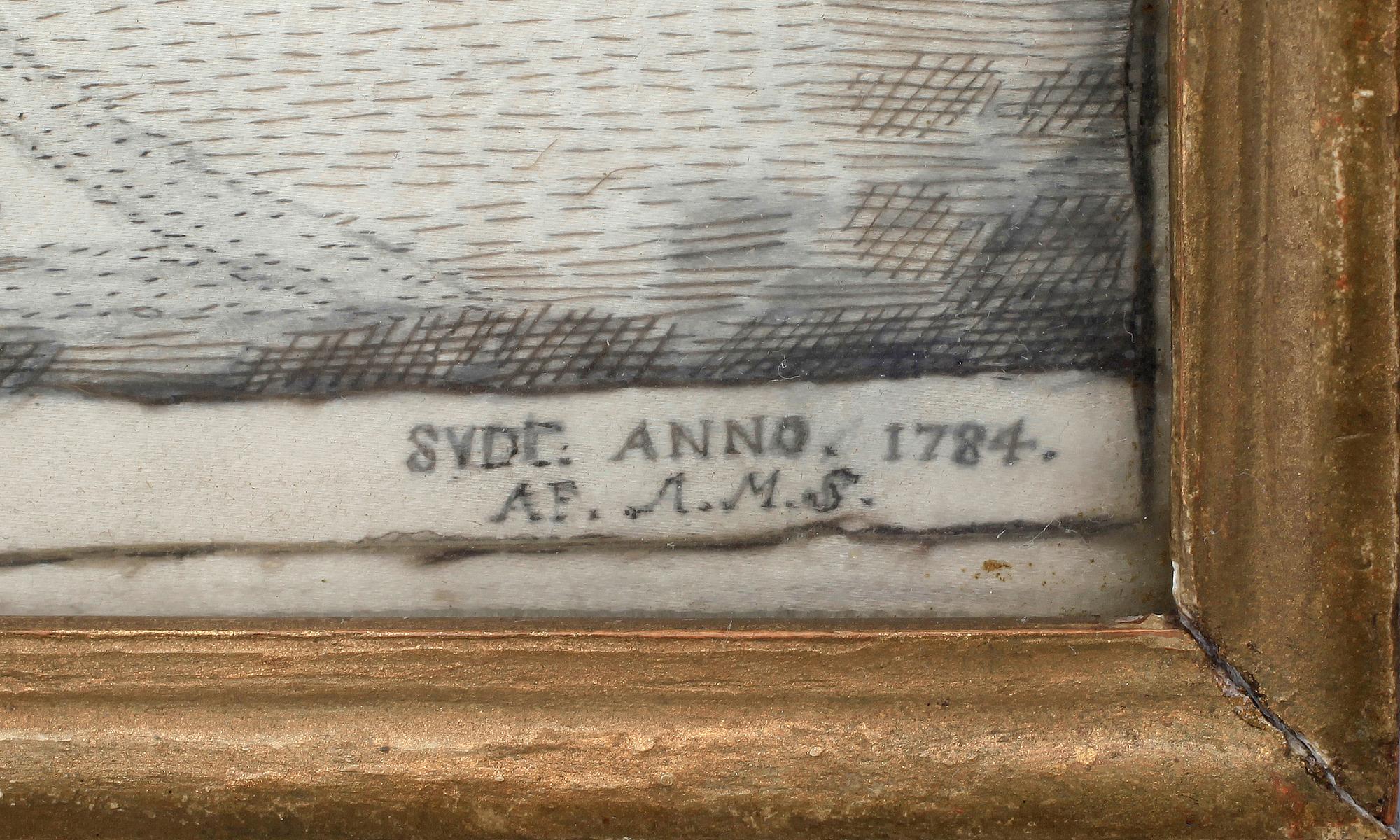 SIDENTAVALA, sign A.M.S anno 1784.