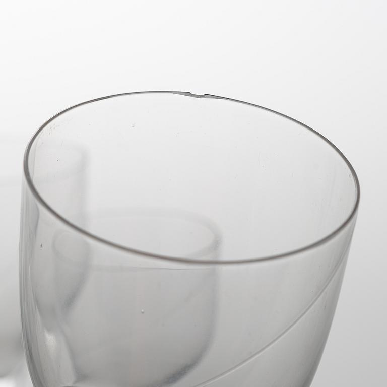 ANNA EHRNER, A 46-pieces Swedish 'Line' glass service by Kosta Boda, late 20th century.