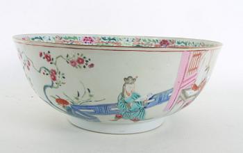 BÅLSKÅL, porslin, Kina, Qianlong, 1700-tal.