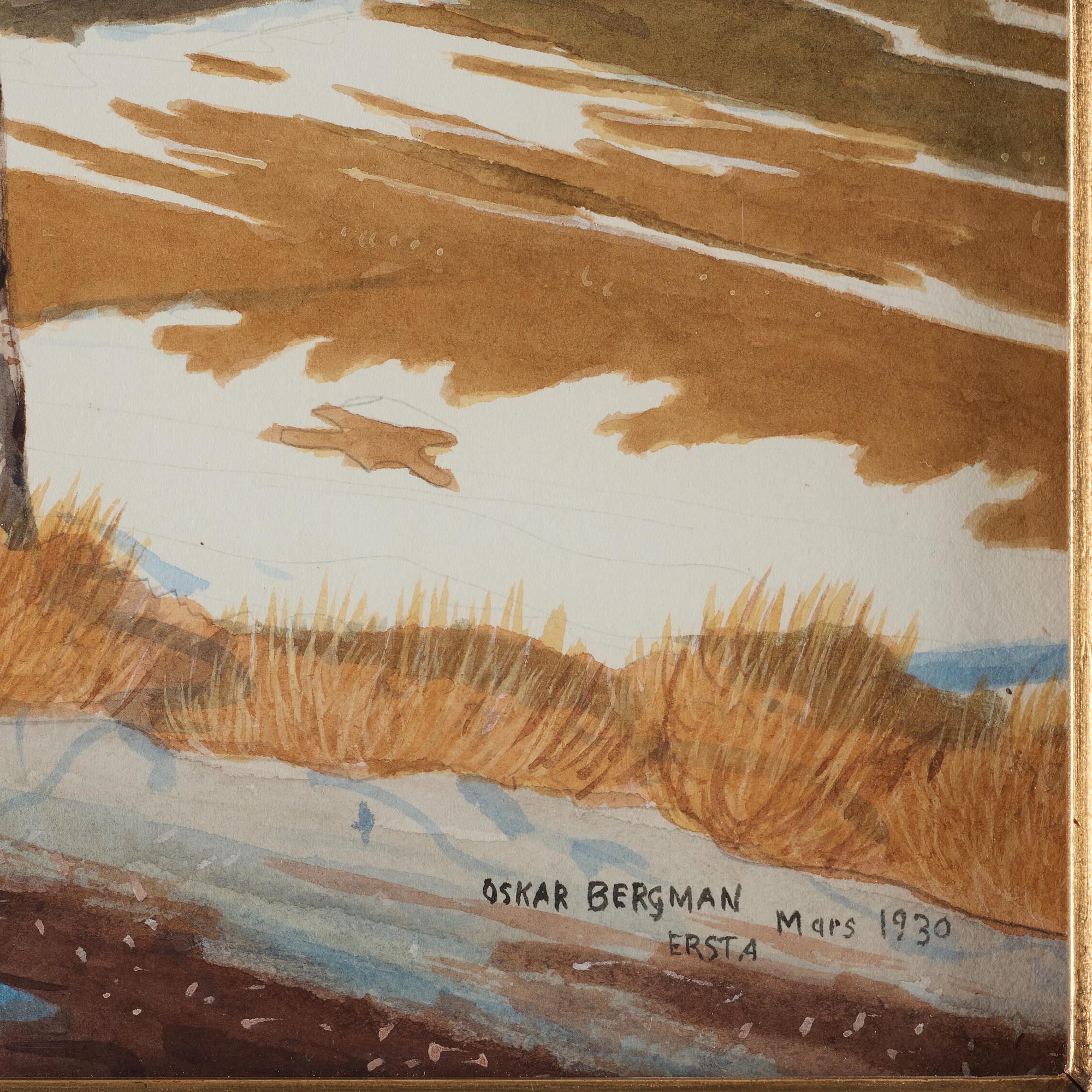 Oskar Bergman, Spring landscape from Ersta.