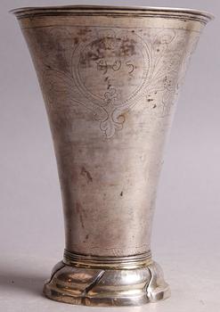 BÄGARE, silver. C.F.Seseman, Arboga 1795. Ca 330 g.