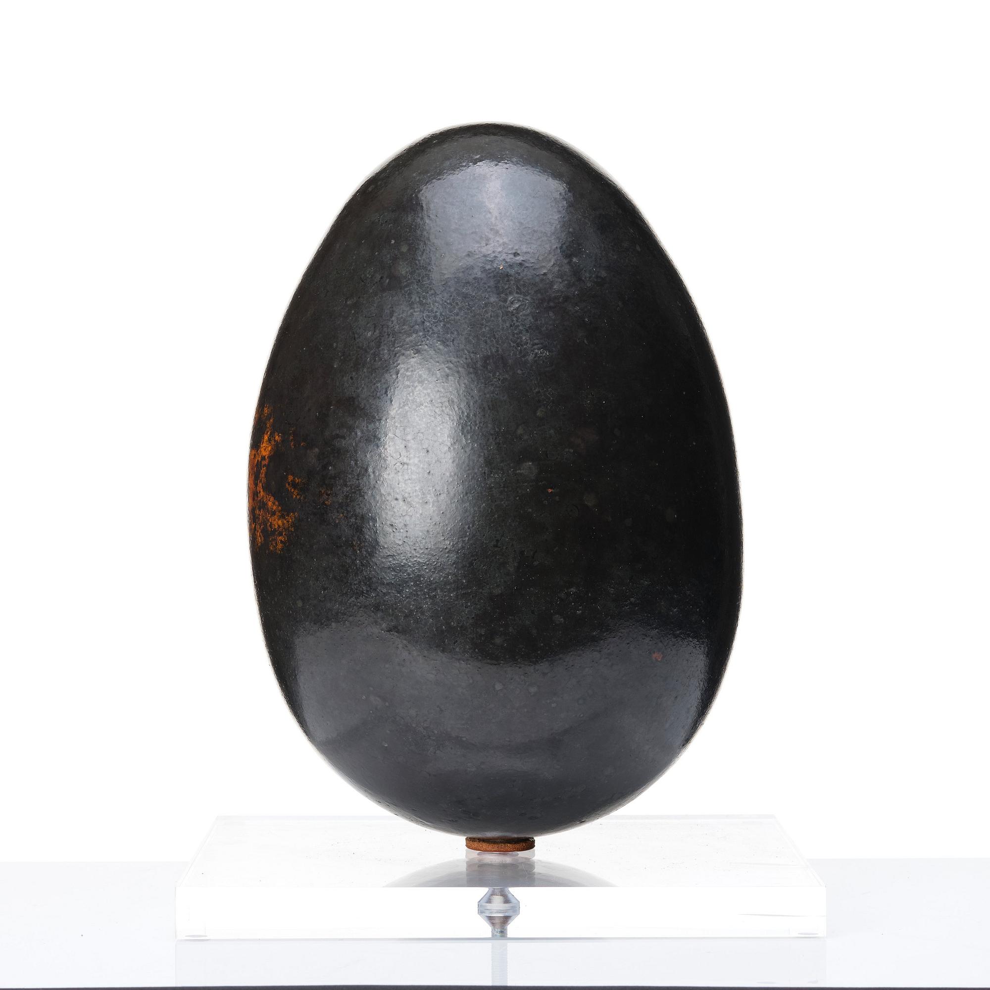 Hans Hedberg, a large faience sculpture of an egg, Biot, France.