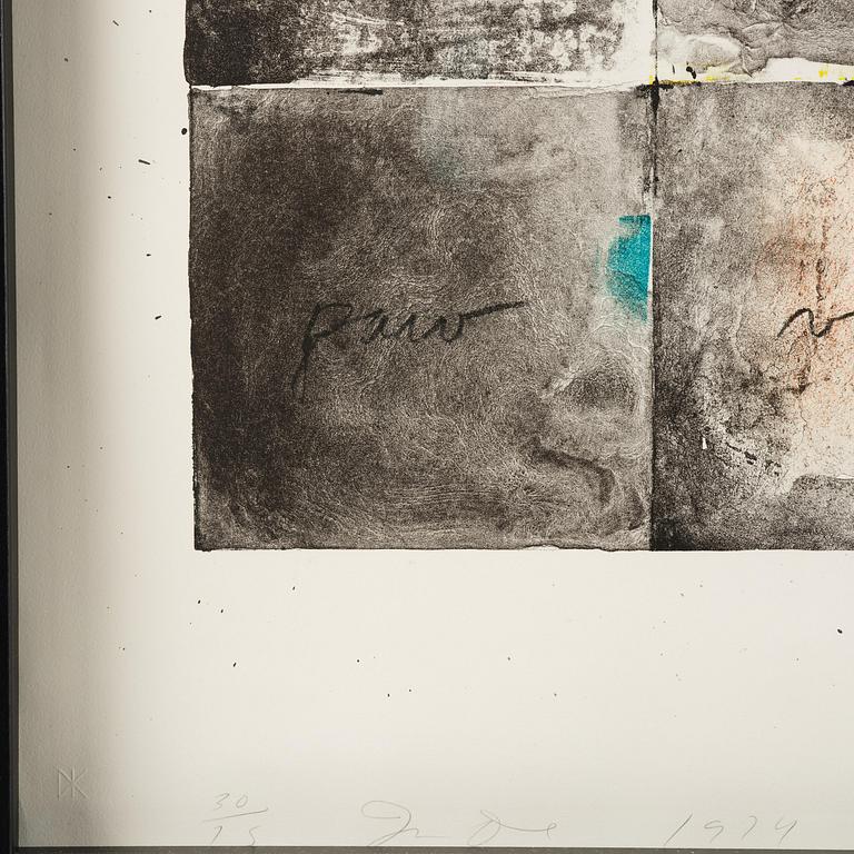 Jim Dine, "Wall chart II" .